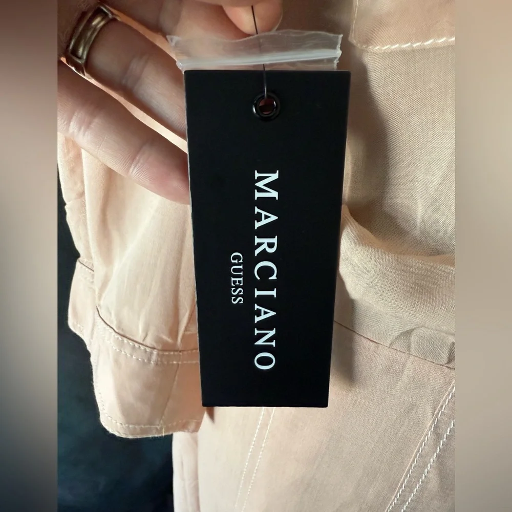 ✨ NWT Marciano by Guess Blush Shirt Dress - Size M✨ - Picture 13 of 16
